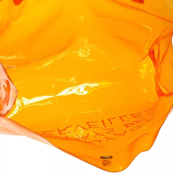 Hermes Orange Vinyl Kelly Beach Handbag SOUVENIR DE L'EXPOSITION 1998 91375 - Picture 7 of 12